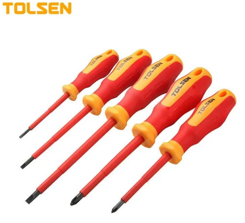 TOLSEN 38012 5PC VDE SCREW DRIVER 10/20