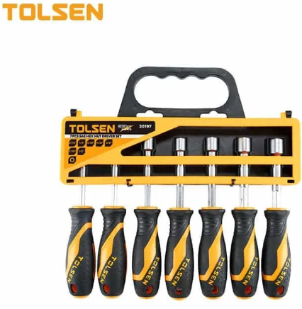 TOLSEN 20197 7PC SAE NUTSETTER SET