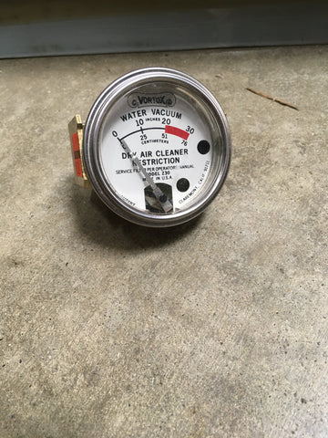 VORTEX Z30 WATER VACUUM RESTRICTION GAUGE