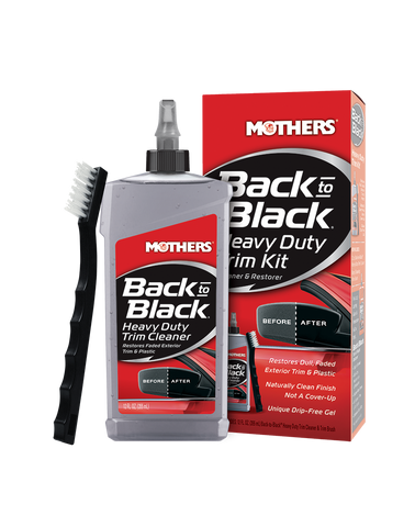 MOTHERS 06141 BACK TO BLACK HD TRIM CLEANER KIT 12 OZ