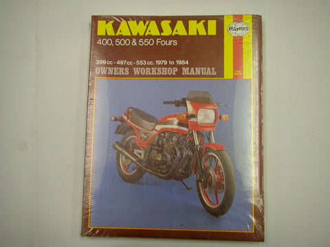 HAYNES MANUAL BOOK 910 KAWASAKI 400, 500 & 550 FOURS 1979-7984