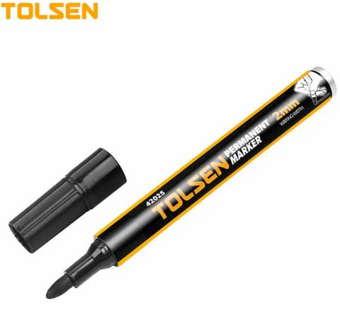 TOLSEN 42025 BLACK PERMANENT MARKER 12/720