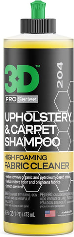 3D UPHOLSTERY & CARPET SHAMPOO 16 OZ 204OX16