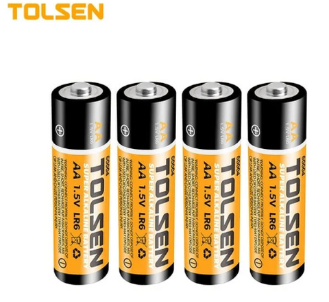 TOLSEN 60004 4PK AA ALKALINE BATTERY