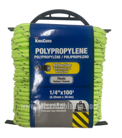 TOLSEN C-459121 1/4''X100' DBL BRAID REFLC 6/12