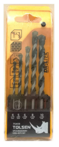 TOLSEN 75642 5 PC MASON BITS