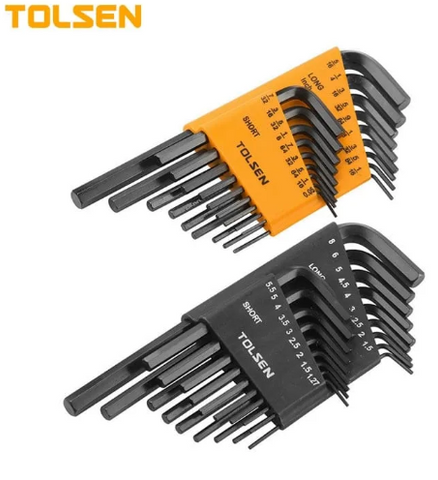 TOLSEN 20094 36PC HEX KEY SET SAE/MM