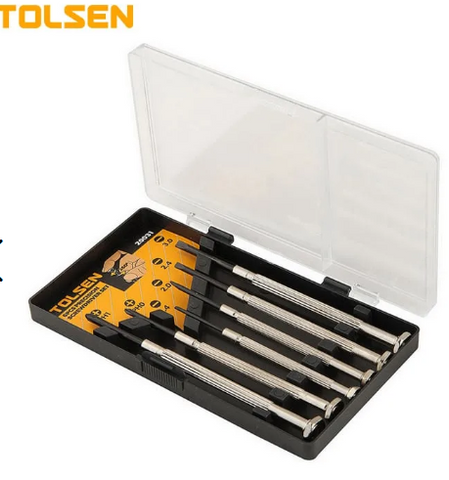 TOLSEN 774-1133 6PC PRECISION SDRIVER SET