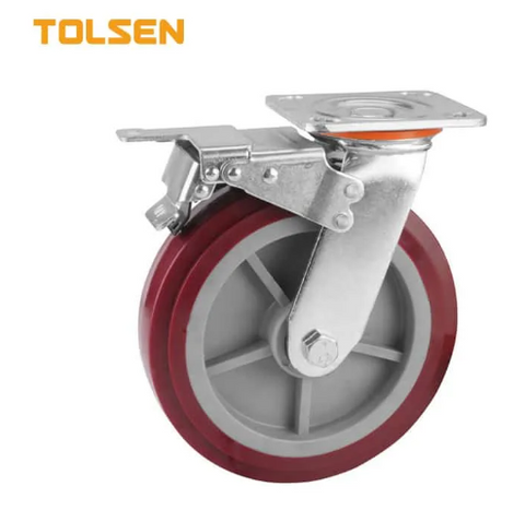 TOLSEN 62936 6" SWIVEL CASTER W/BRAKE