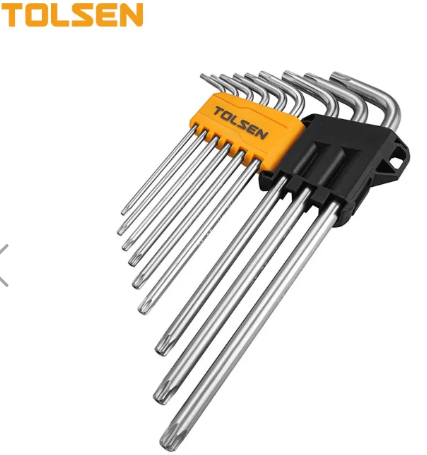 TOLSEN 20057 9PC TORX EXTRA LONG